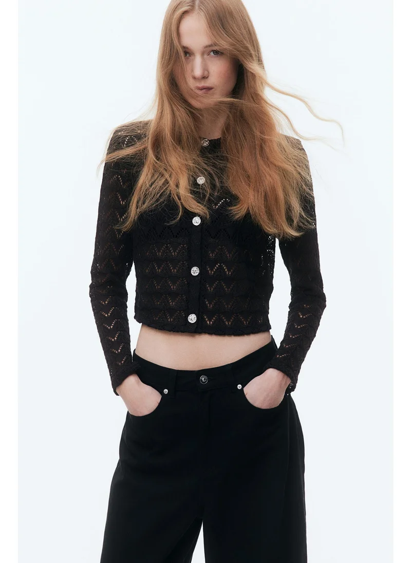 اتش اند ام Pointelle-knit cardigan