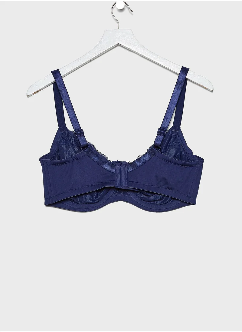 Dorina Lace Detail Balconette Bra