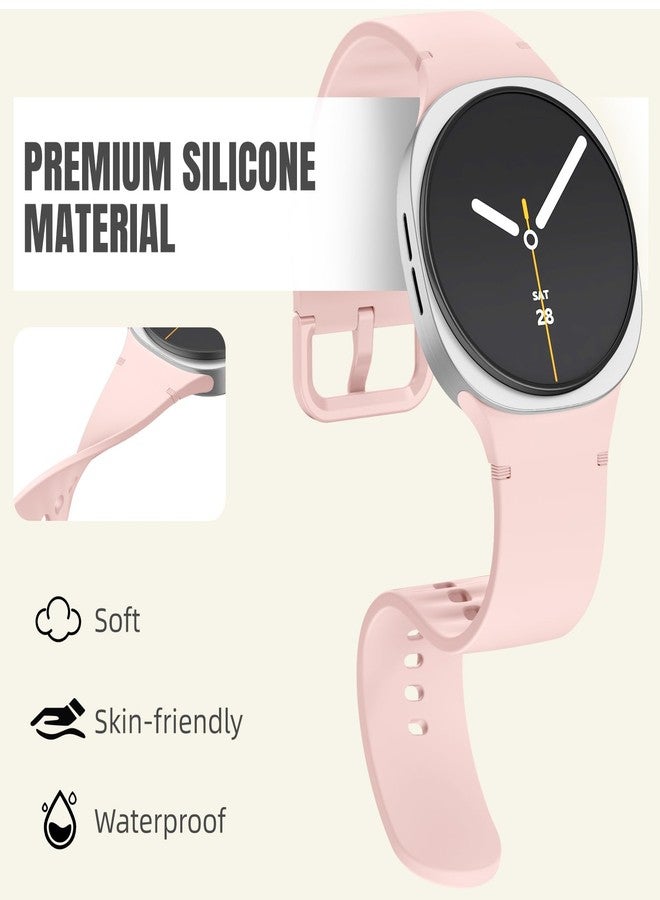 DaQin 8 Pack Sport Bands Compatible for Samsung Galaxy Watch 8 Band 40mm 44mm/Galaxy Watch 8 Classic 46mm, No Gap Soft Silicone Waterproof Strap Replacement for Women Men, M/L - Image 2