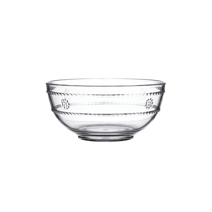 ISABELLA ACRYLIC BERRY BOWL CLEAR ACRYLIC GLASS UNBREAKABLE EMBOSSED SERVING BOWL SINGLE