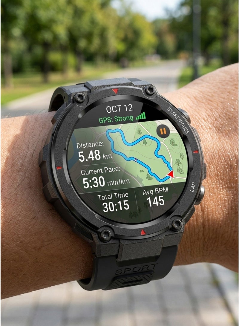 Aolon Navi R GPS Smartwatch with 1.32" HD Display – Built-in GPS, Heart Rate & Blood Oxygen Monitor, 15-Day Battery, IP68 Waterproof Fitness Watch for Android & iOS - Image 1