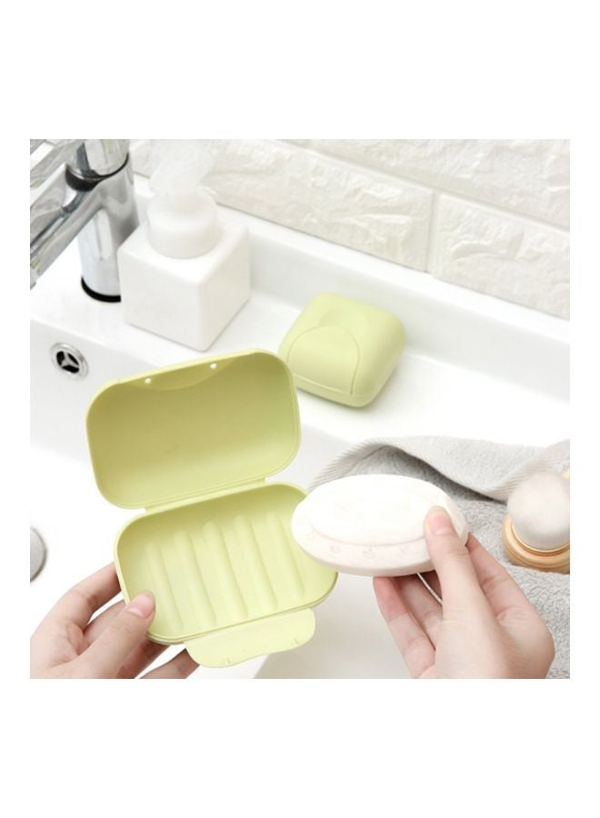 Leakproof Soap Dish Box Multicolour 12x7.5x4.4cm small size Green small size-Green - Image 2