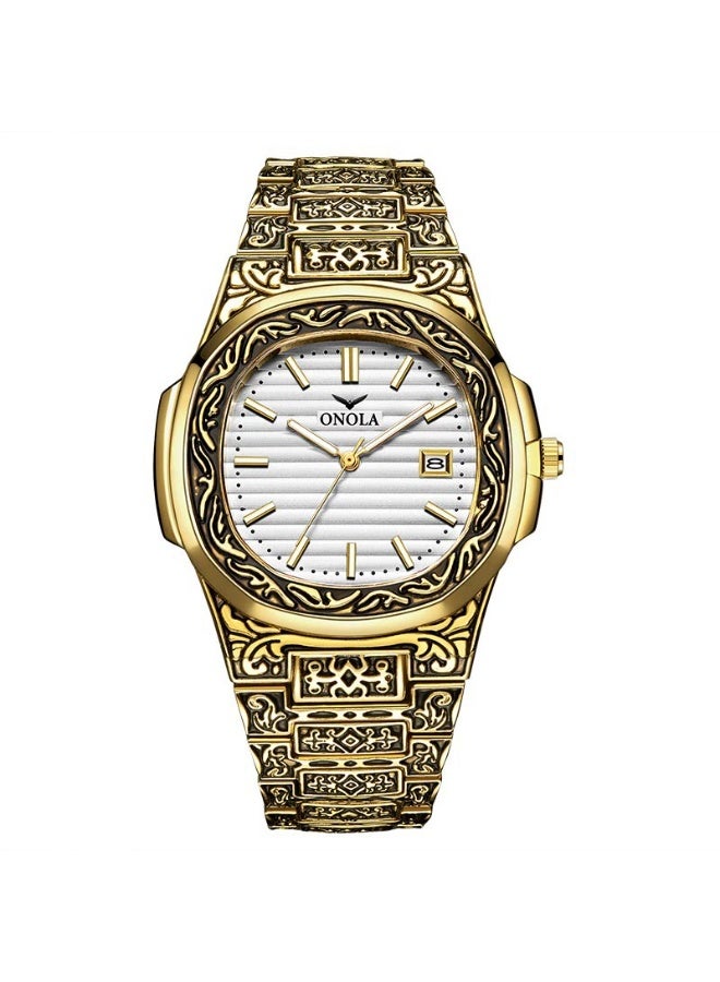 Men's Alloy Analog Wrist Watch J4227-7-KM - 42 mm -
