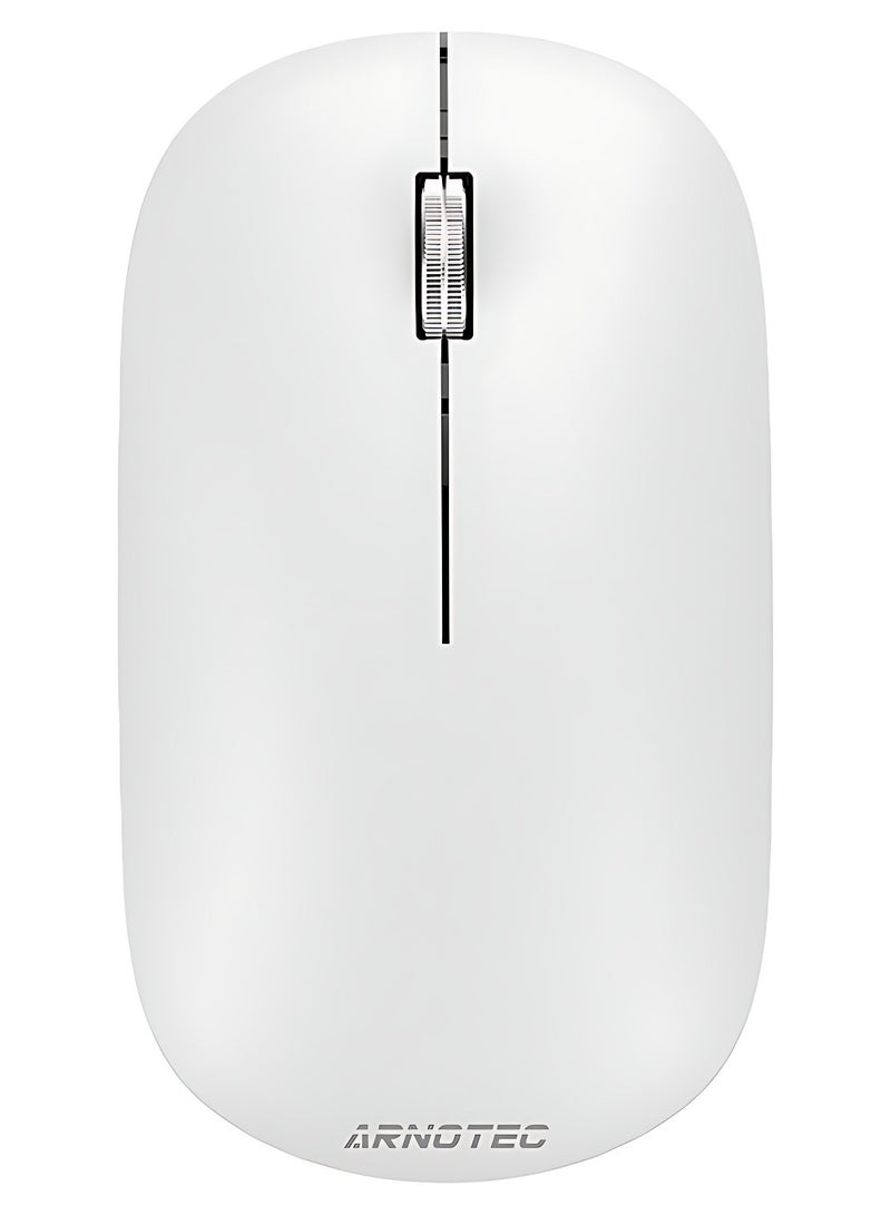 ARNOTEC Wireless Mouse Bluetooth & 2.4G Dual Mode, Type-C Rechargeable Ergonomic Mouse with Silent Clicks, Metal Scroll Wheel, 3 DPI Levels, Portable & Lightweight, for Laptop/Tablet/PC/iOS/Android  - Image 2