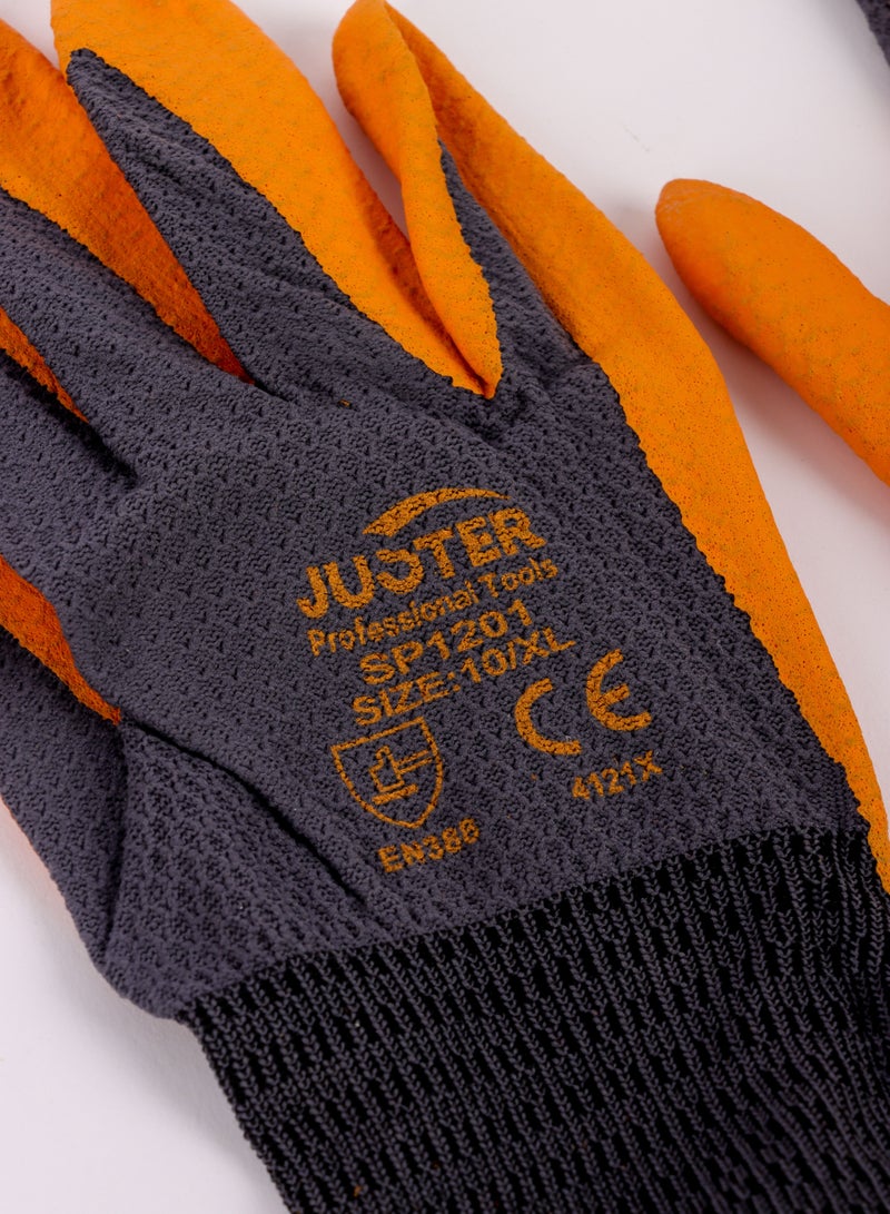 JUSTER Latex Embossed Gloves 10/XL - Image 3