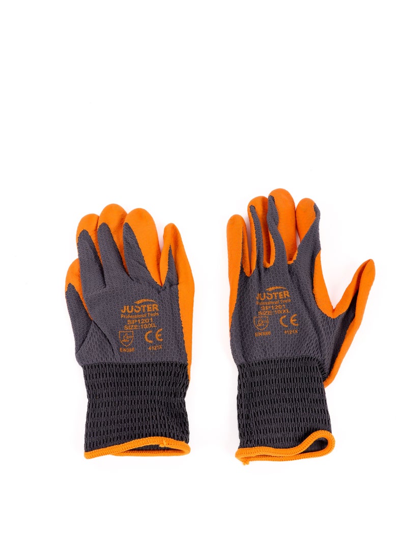 JUSTER Latex Embossed Gloves 10/XL - Image 1