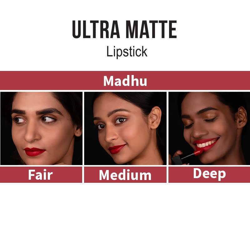 Nykaa أحمر شفاه نايكا ألترا مات بلمسة مات مدهو - Image 4