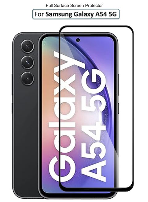 Samsung Galaxy A54 5G - Tempered Glass Screen Protector - Delicate Touch , Higher Transparency , Easy to Install ,Anti-scratch and Bubble-free Screen Protector