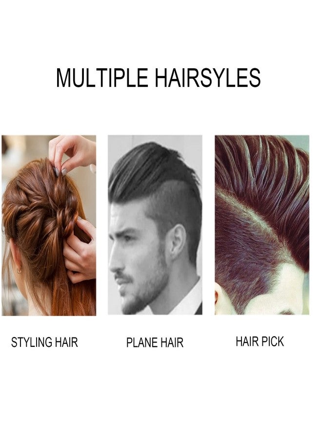 ANGGREK Afro Pick Comb - Stainless Steel Detangler for Curly Hair Styling (Waist flower K4) - Image 2