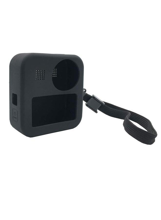 Silicone Protective Cover GoPro MAX 360-degree Panoramic Sports Camera Accessories Anti-drop Lens Cover Protective Shell-Color:Black - Image 4