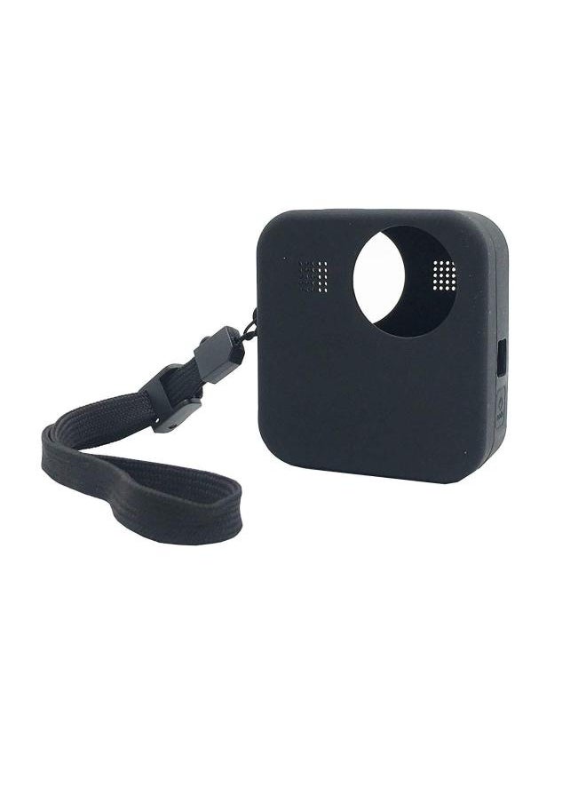 Silicone Protective Cover GoPro MAX 360-degree Panoramic Sports Camera Accessories Anti-drop Lens Cover Protective Shell-Color:Black - Image 3