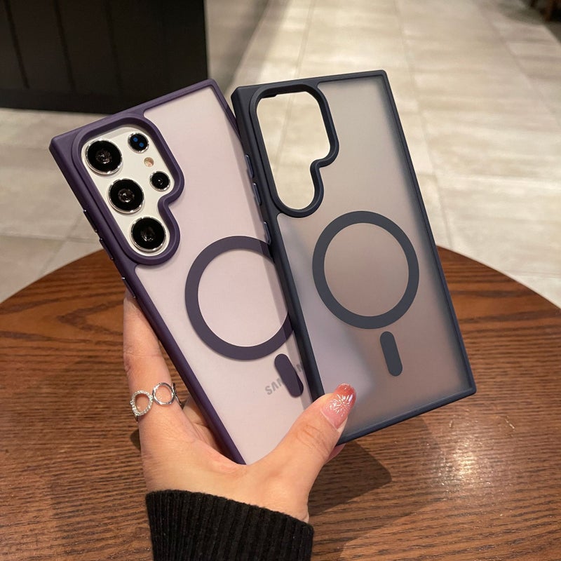 Matte Magnetic Phone Case for Samsung Galaxy S26 S25 Ultra S24 Plus Shockproof Protective Cover - Image 2