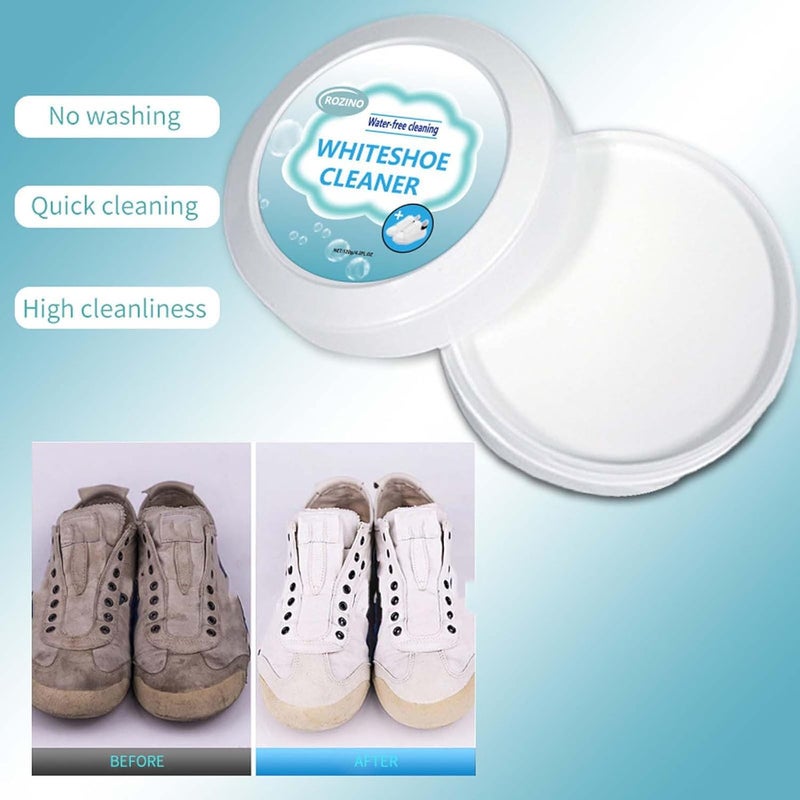 klarako Multi-functional Cleaning and Stain Removal Cream, Awesome Cleaner All Purpose, White Shoe Cleaning Cream with Sponge, Multipurpose Cleaning Cream, White Shoe Cleaner, Shoes Decontaminate Solid Paste - Image 5