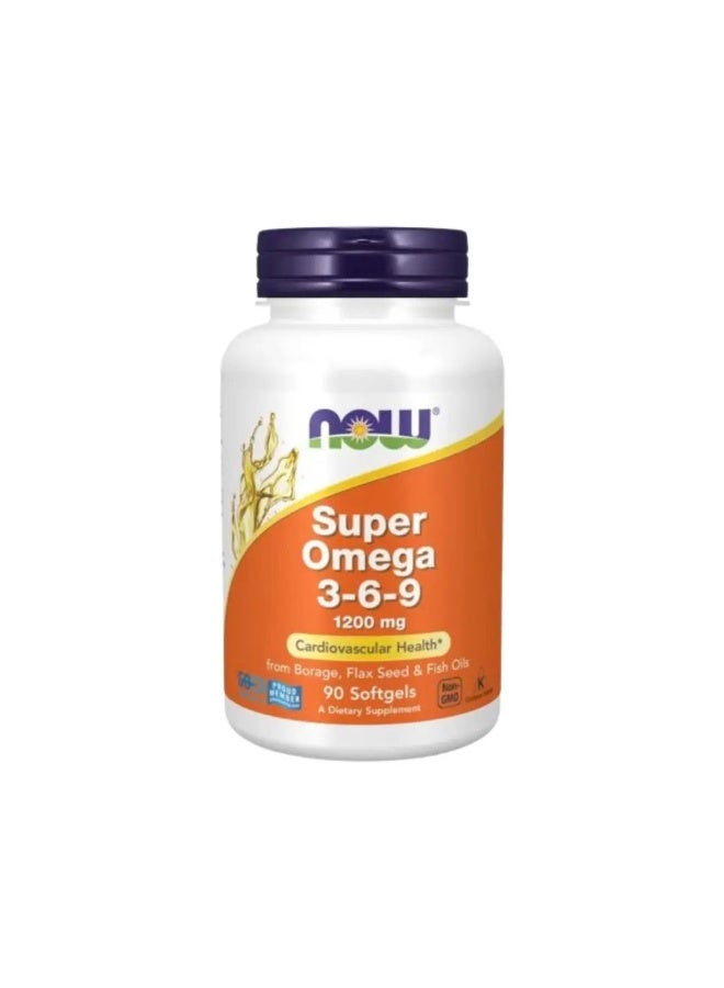 كبسولات ناو سوبر أوميغا 3-6-9 بتركيز 1200 ملغ