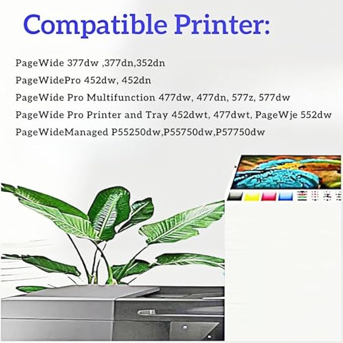 973X INK CARTRIDGES BLACK FOR HP 973XL 913A COMPATIBLE PRINTER FOR PAGEWIDE PRO 452DN 452DW 477DN 477DW MFP 552DW 577DW 577Z MFP FOR PAGEWIDE MANAGED MFP P57750DW P55250DW 1-PACK - Image 3