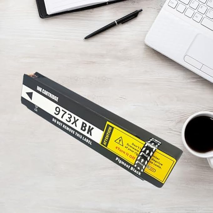 973X INK CARTRIDGES BLACK FOR HP 973XL 913A COMPATIBLE PRINTER FOR PAGEWIDE PRO 452DN 452DW 477DN 477DW MFP 552DW 577DW 577Z MFP FOR PAGEWIDE MANAGED MFP P57750DW P55250DW 1-PACK - Image 2