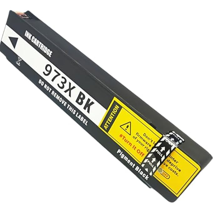 973X INK CARTRIDGES BLACK FOR HP 973XL 913A COMPATIBLE PRINTER FOR PAGEWIDE PRO 452DN 452DW 477DN 477DW MFP 552DW 577DW 577Z MFP FOR PAGEWIDE MANAGED MFP P57750DW P55250DW 1-PACK - Image 1