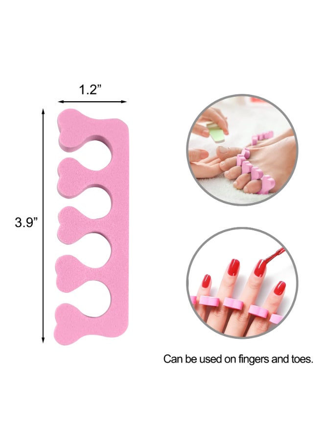 Quacc 12pcs Sponge Toe Separators Soft Finger Separators Toe Divider Spacer for Polishing Pedicure Manicure Coating Gel Painting Nail Art Beauty Accessories - Image 4