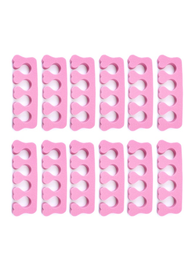 Quacc 12pcs Sponge Toe Separators Soft Finger Separators Toe Divider Spacer for Polishing Pedicure Manicure Coating Gel Painting Nail Art Beauty Accessories - Image 2