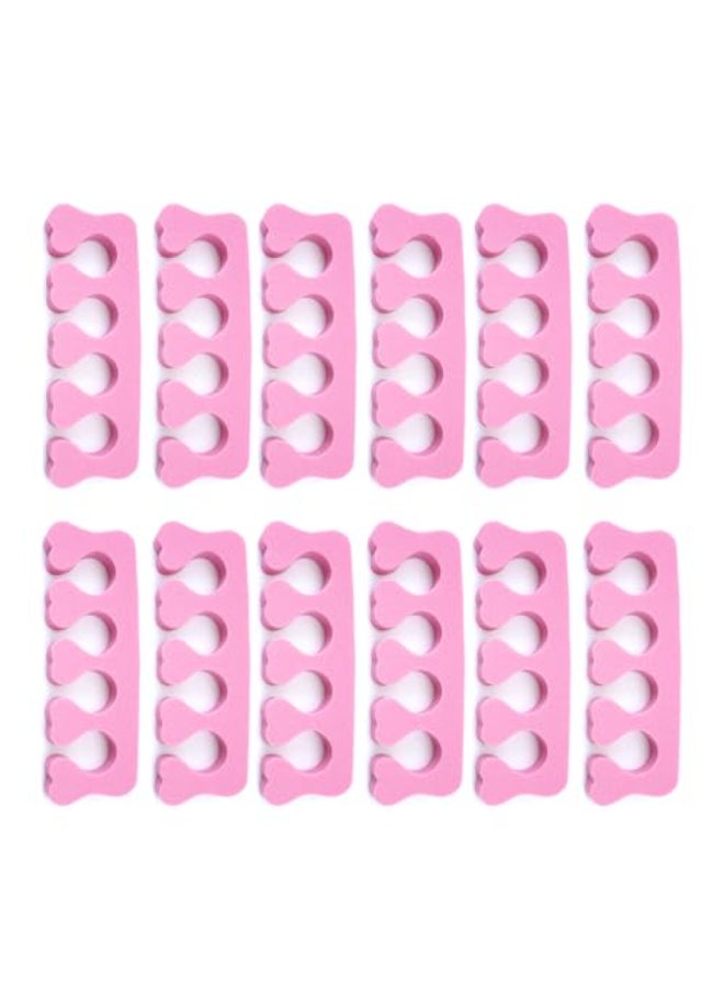 Quacc 12pcs Sponge Toe Separators Soft Finger Separators Toe Divider Spacer for Polishing Pedicure Manicure Coating Gel Painting Nail Art Beauty Accessories - Image 1