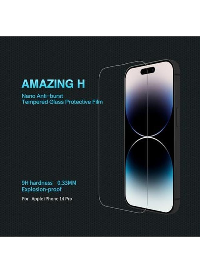Nillkin H Anti Explosion Glass Screen Protector 0.33Mm Designed For Iphone 14 Pro Transparent - Image 2