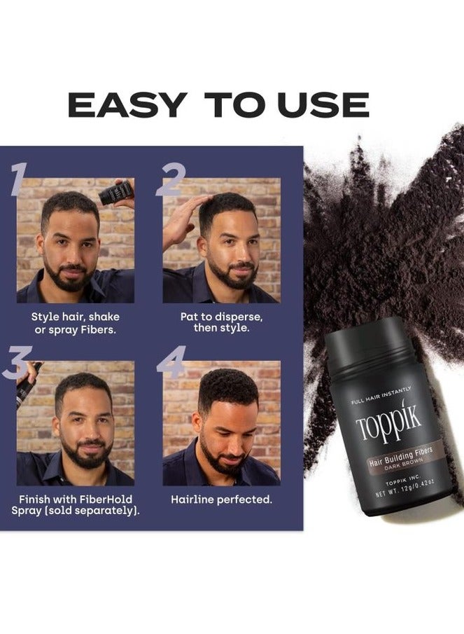 توبيك الياف توبيك لبناء الشعر 27.5 جم - بني غامق - Image 2
