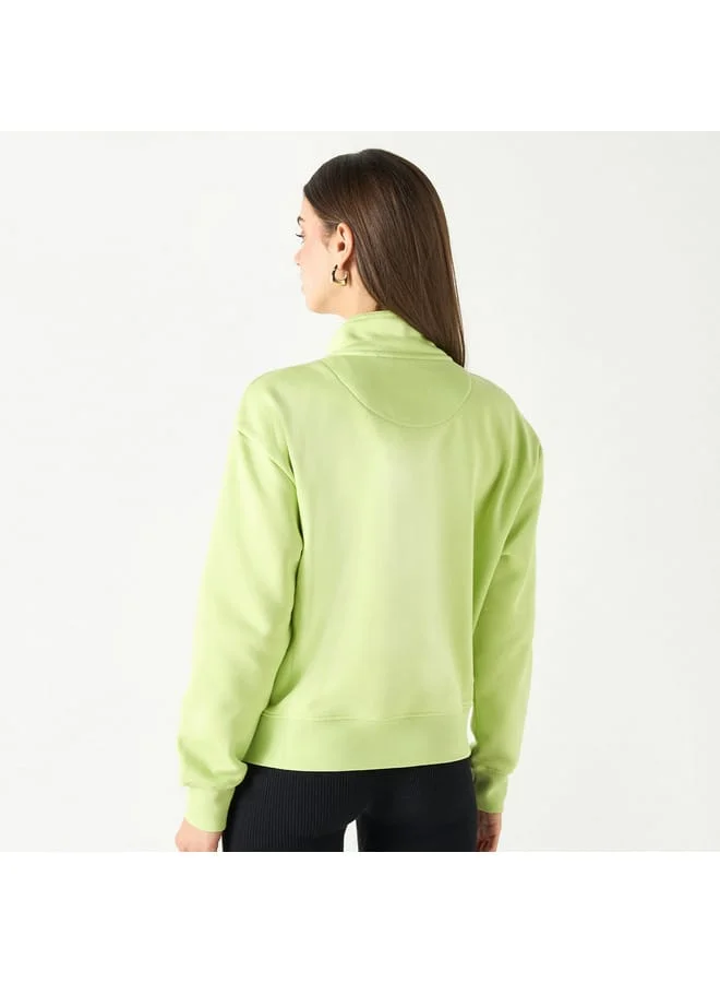 Lee Cooper Lee Cooper Printed Sweatshirt with Long Sleeves and Pockets