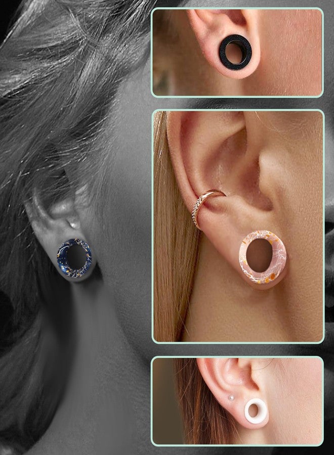 COCHARM 8PCS Silicone Ear Gauges 7/16" (11mm) Unisex Soft Plugs, White, Modern Style, Fashion Jewelry - Image 4