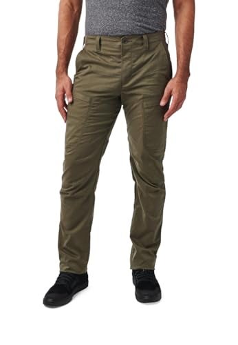5.11 Tactical Men's Ridge Pants, Straight Fit, 8 Pockets, Style 74520, Ranger Green (New), 36W x 30L - Image 1