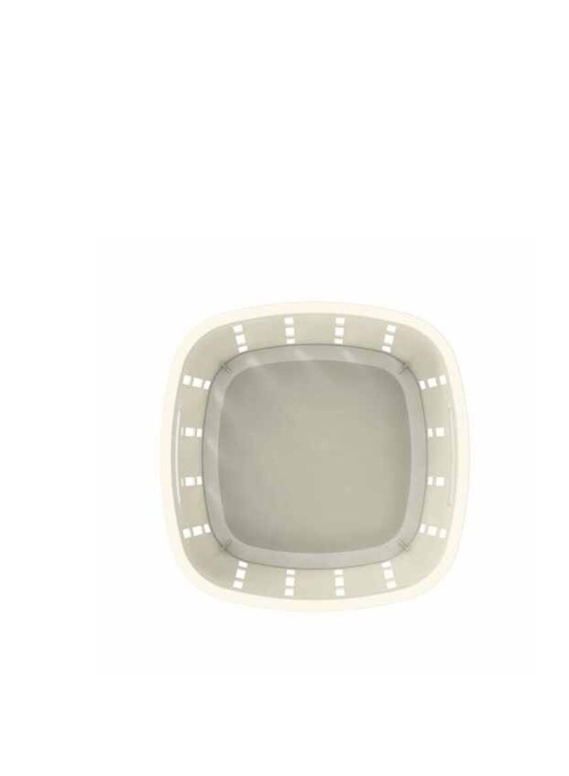 PROMASS Cosmoplast Cedargrain Laundry Bin Off White 33L  - Image 3