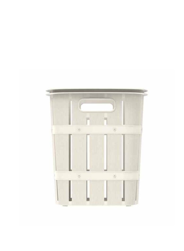 PROMASS Cosmoplast Cedargrain Laundry Bin Off White 33L  - Image 2