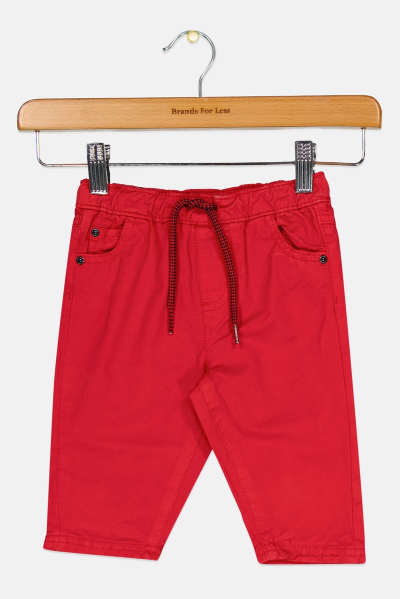 Dp Am Toddlers Girl Solid Pants, Red  - Image 1