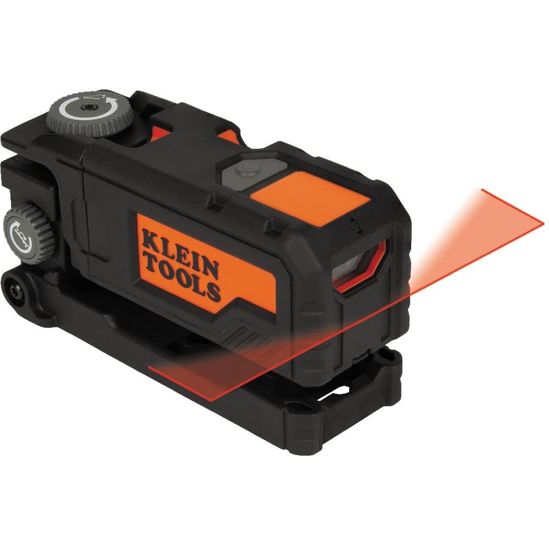 Klein Tools 93PTL Magnetic Pocket Laser Level, Bright Red Leveling and Alignment Tool, Class 2, â‰¤ 1mW, 3 Bubble Vials, 360-Degree Wall Attachment, Picture Hanging - Image 1