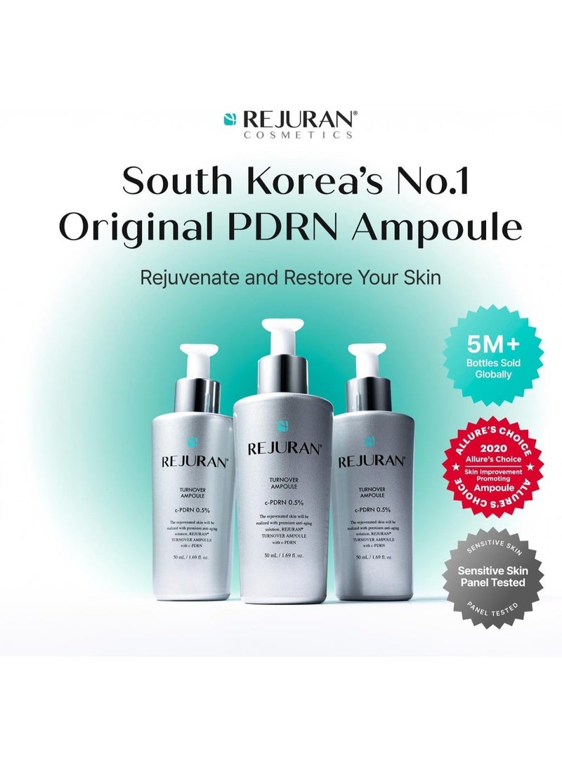 REJURAN® Turnover Ampoule c-PDRN® Salmon DNA Face Serum for Rejuvenation, Firming & Hydration, Korean Skincare, Larger Size - Image 2