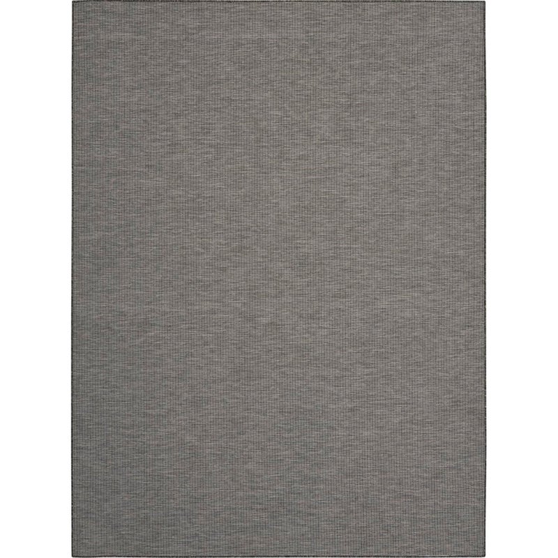 Nourison Positano IndoorOutdoor Charcoal 9 x 12 Area Rug Easy Cleaning Non Shedding Bed Room Living Room Dining Room Backyard Deck Patio 9x12