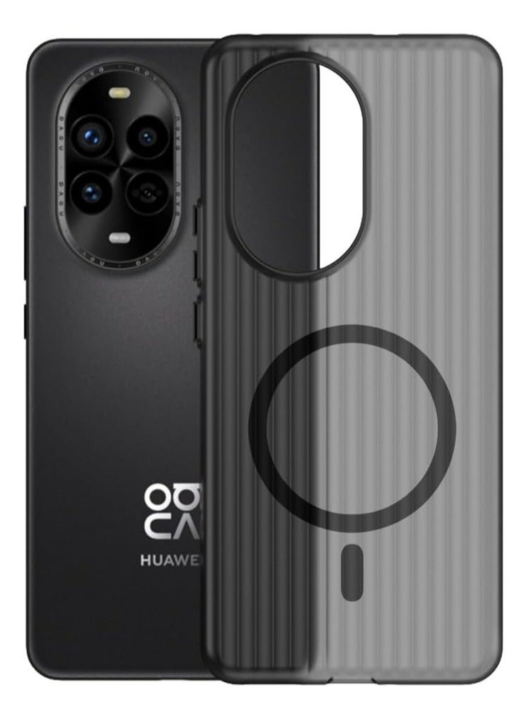 حافظة ناعمة الملمس متوافقة مع Huawei Nova 13 Pro، تحتوي على قوة شد مغناطيسية مدمجة، تحتوي الزوايا الأربع على كيس هوائي مدمج، غطاء واقي مضاد للصدمات ومقاوم للسقوط لجهاز Huawei Nova 13 Pro. - Image 1