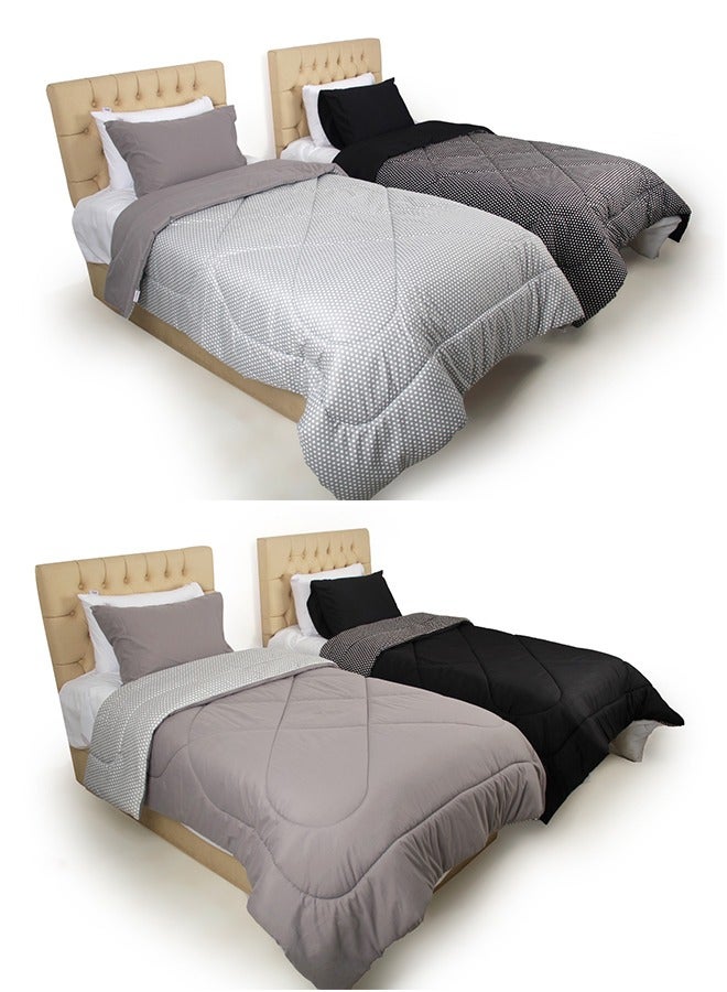 Tiba Buy One Get One Double Face summer Quilt Dots Design, - Image 2