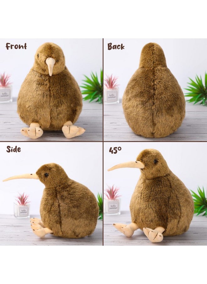 AULUDA - Kiwi Bird Plush Toy, Stuffed Animal Furry Kiwi Plushie Doll, Soft Fluffy Like Real Bird Hugging Toy - Present For Every Age & Occasion - Image 1