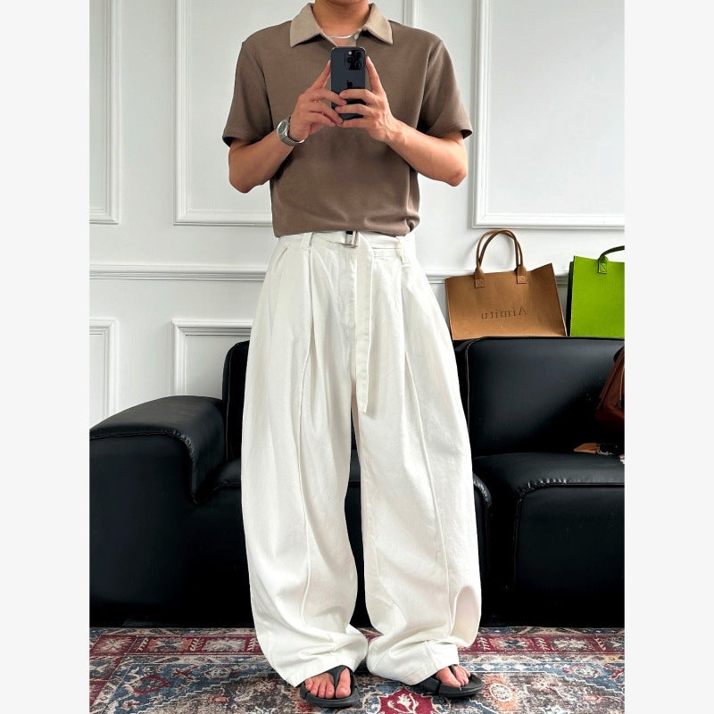 Unisex Classic Denim Jeans Loose Fit Daily Outdoor Wear - Image 1
