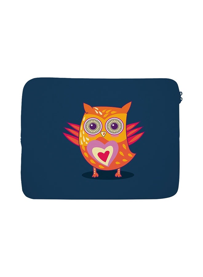 LOUD UNIVERSE Owl Design Printed Laptop Sleeve Laptop Cover - Image 1