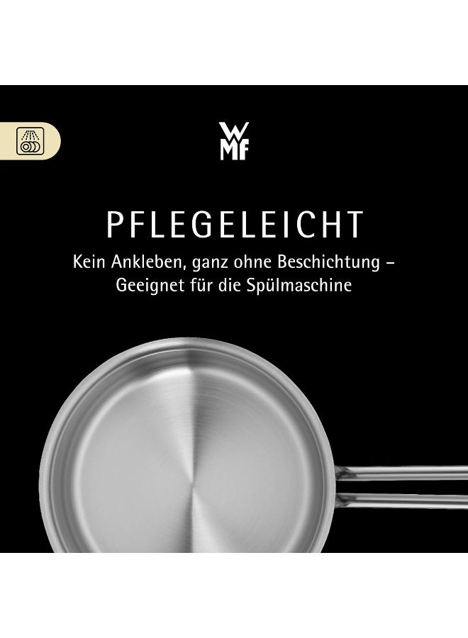 WMF Provence Plus 5-Piece Induction Saucepan Set with Glass Lid, Polished Cromargan Stainless Steel, Saucepan Set, Uncoated - Image 3