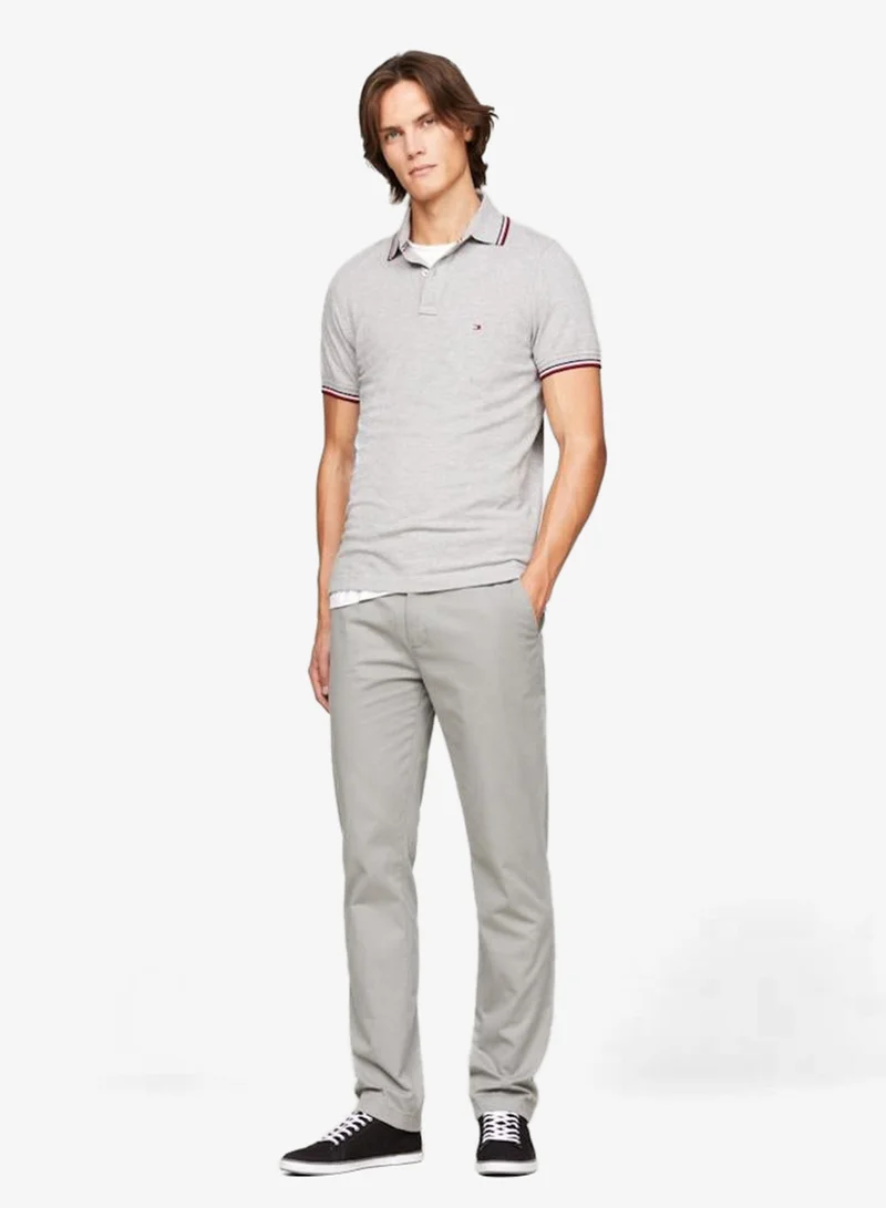 تومي هيلفيغر سنيكرز قماش برباط علوي قصير