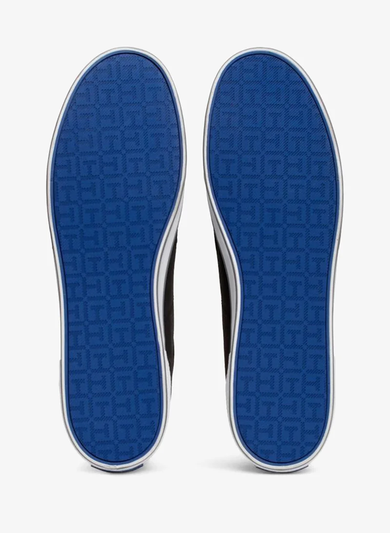 تومي هيلفيغر سنيكرز قماش برباط علوي قصير