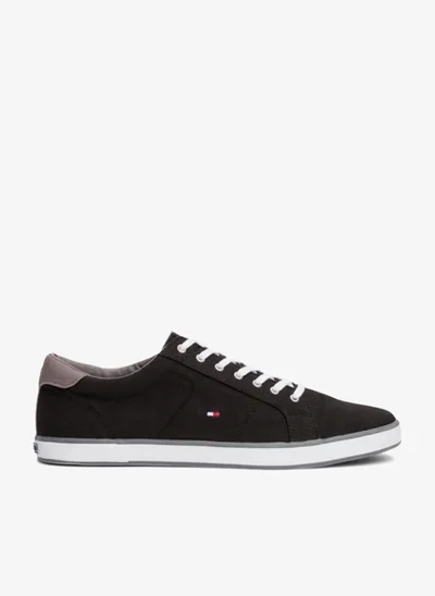 TOMMY HILFIGER Canvas Lace Up Low Top Sneakers