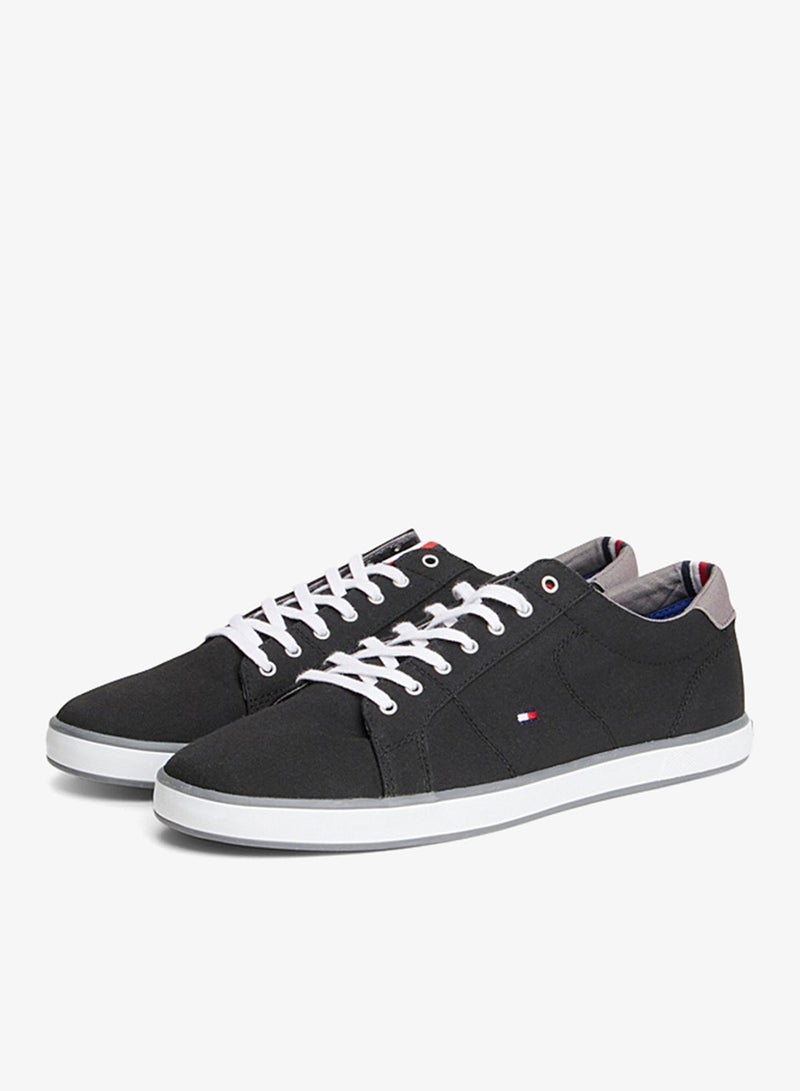 TOMMY HILFIGER Canvas Lace Up Low Top Sneakers - Image 1