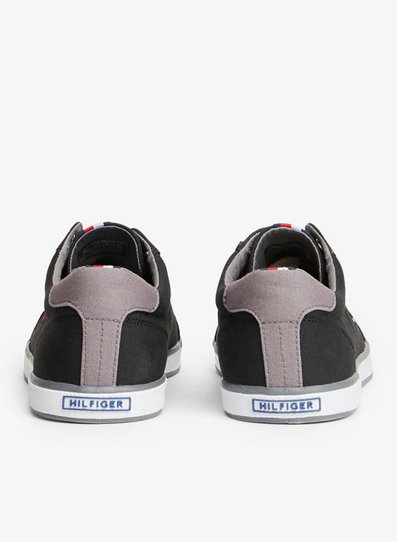 TOMMY HILFIGER Canvas Lace Up Low Top Sneakers - Image 5