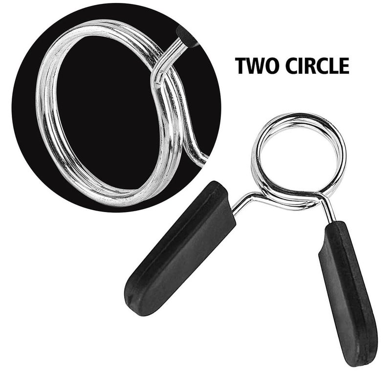 Eastygold Barbell Clamps Dumbbell Spring Clip Circlip Collars 1 Inch Weight Bars Clips Fitness Weightlifting Lock Buckle 1 Inch For Standard Bar Barbell Strength Training Gym Accessory - Image 4