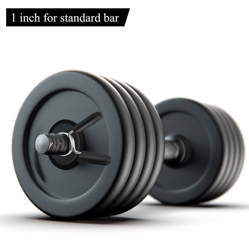 Eastygold Barbell Clamps Dumbbell Spring Clip Circlip Collars 1 Inch Weight Bars Clips Fitness Weightlifting Lock Buckle 1 Inch For Standard Bar Barbell Strength Training Gym Accessory - Image 5