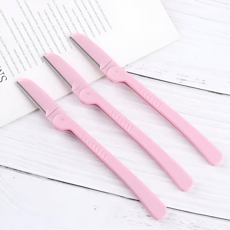 Precision Facial Razors - Effective Razor for Removing Excess Hair on Face and Eyebrows, Perfect for Men and Women, Fits All Skin Types and Provides a Close and Safe Shaving Experience (3 Pack)
