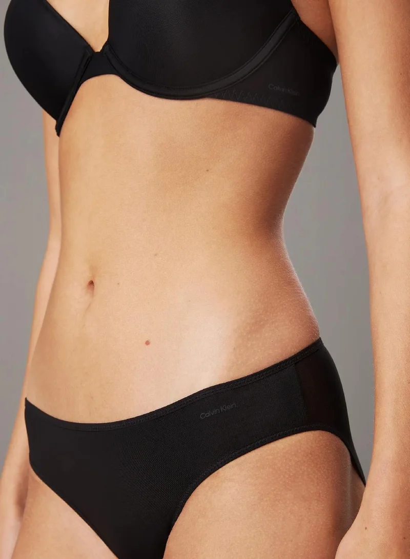 Calvin Klein Black Bikini Briefs - Sheer Marquisette for Women | Best Price UAE
